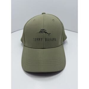 Tommy Bahama Men's Adjustable Hat Green One Size Cap